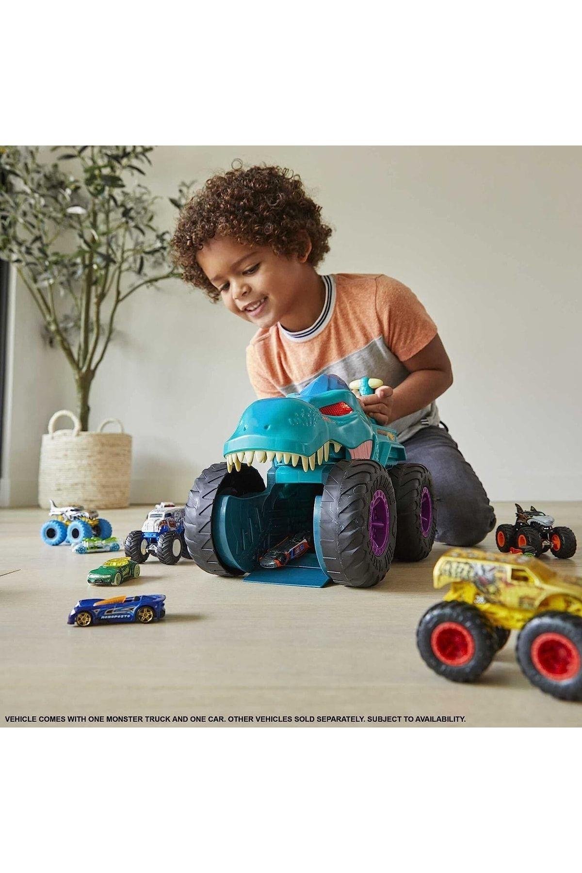 HOT WHEELS Monster Trucks Car Chompin' Mega-wrex Araç-Oyuncak Arabalar ve Kamyonlar