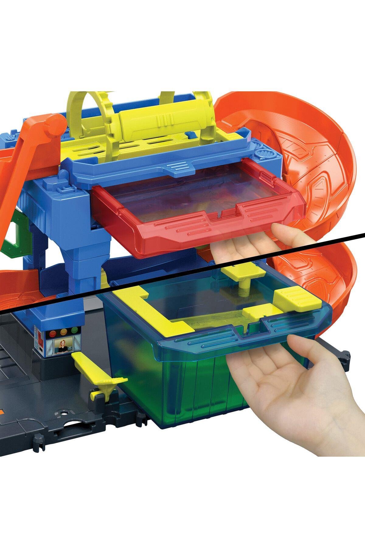 HOT WHEELS Oto Yıkama Oyun Seti HTN80-Araba Garaj ve Setleri