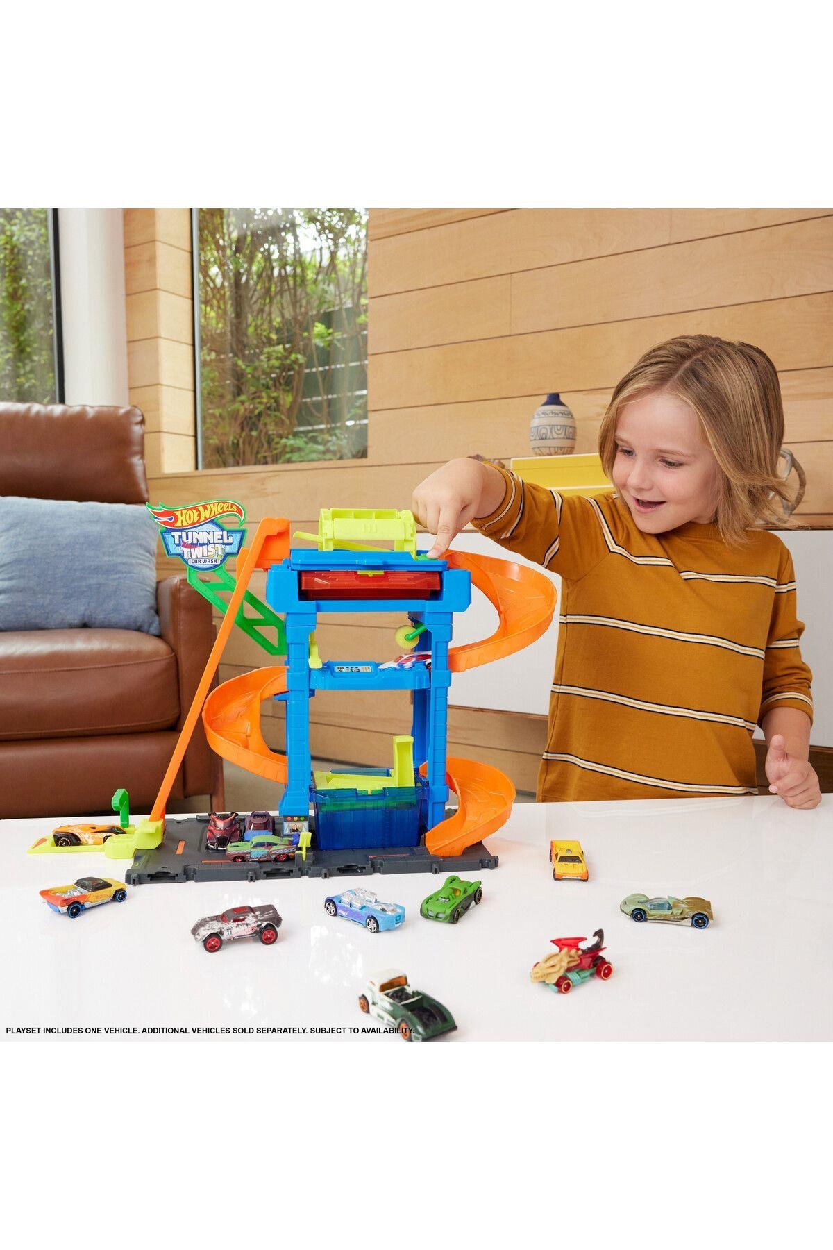 HOT WHEELS Oto Yıkama Oyun Seti HTN80-Araba Garaj ve Setleri