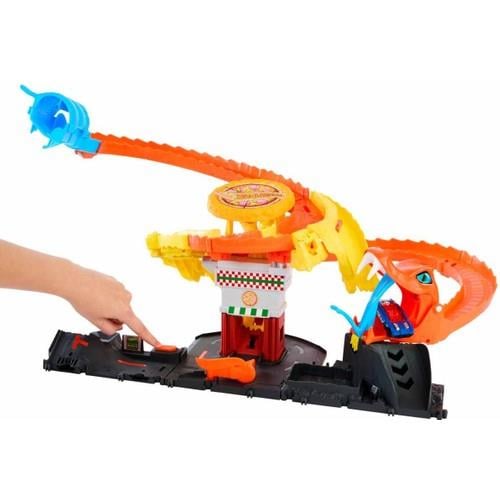 Hot Wheels Pizza Slam Kobra Saldırısı Oyun Seti HTN81-Araba Garaj ve Setleri