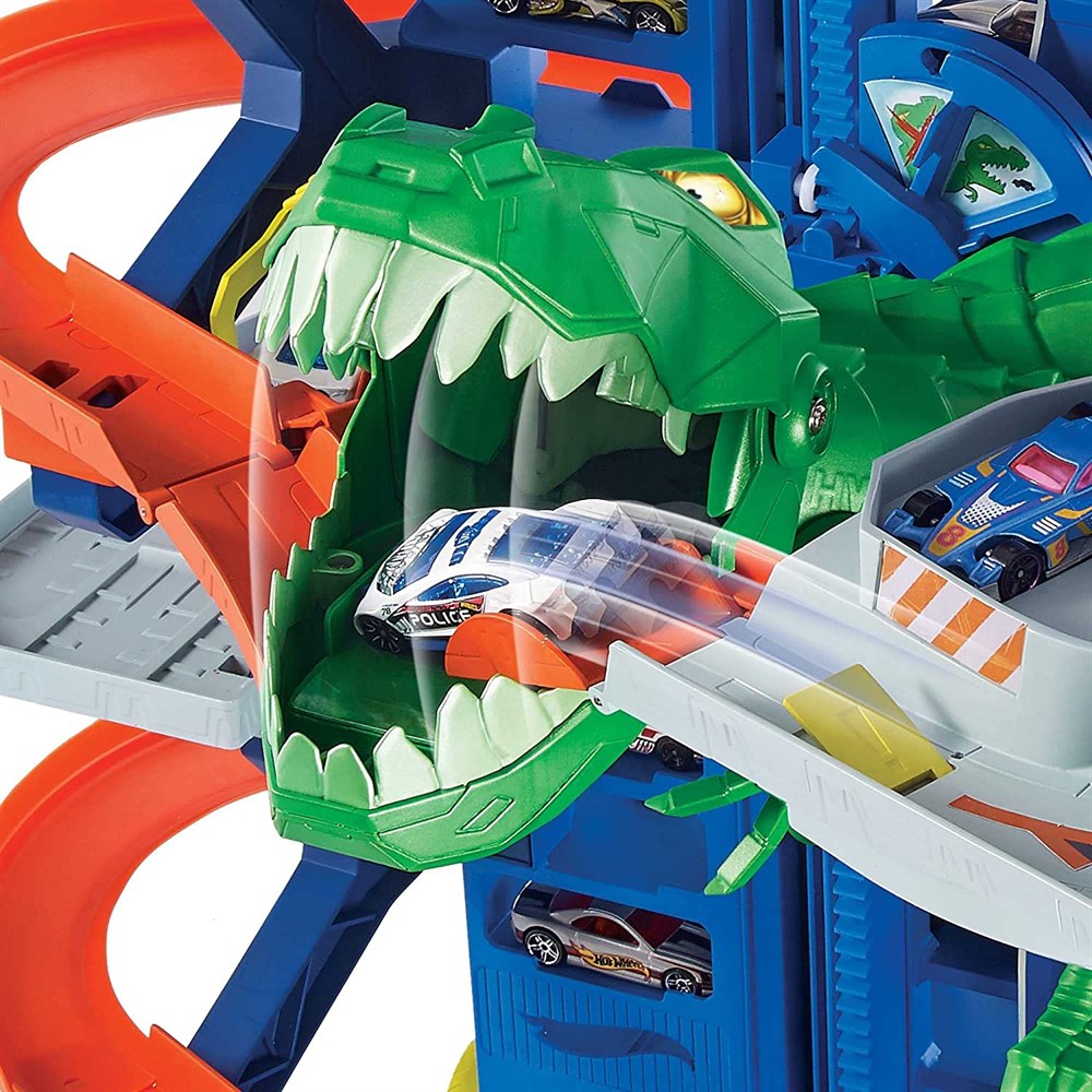 Hot Wheels Robotik T-Rex Ultimate Garaj GJL14-Araba Garaj ve Setleri