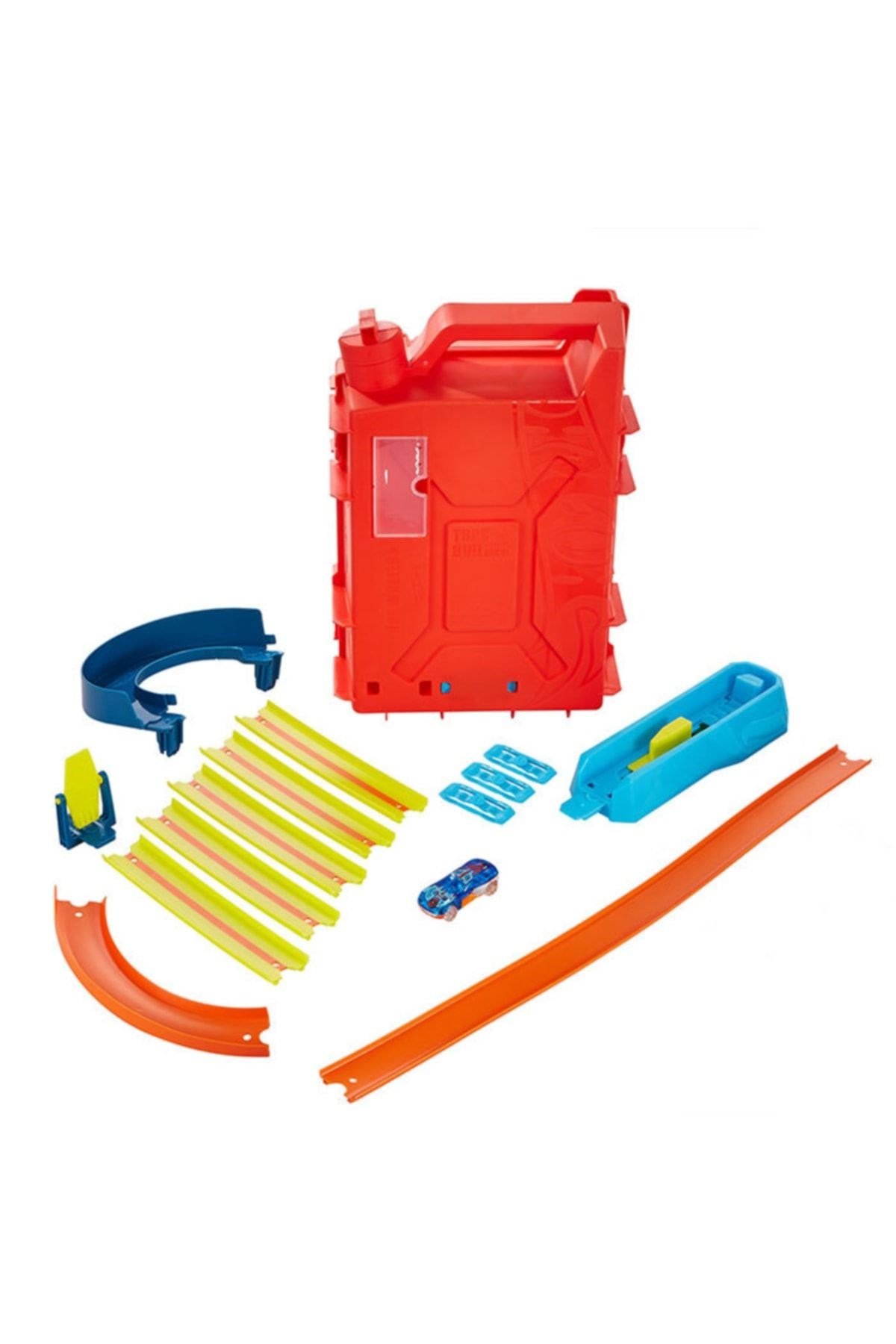 HOT WHEELS Track Builder Benzin Bidonu Akrobasi Seti-Araba Garaj ve Setleri