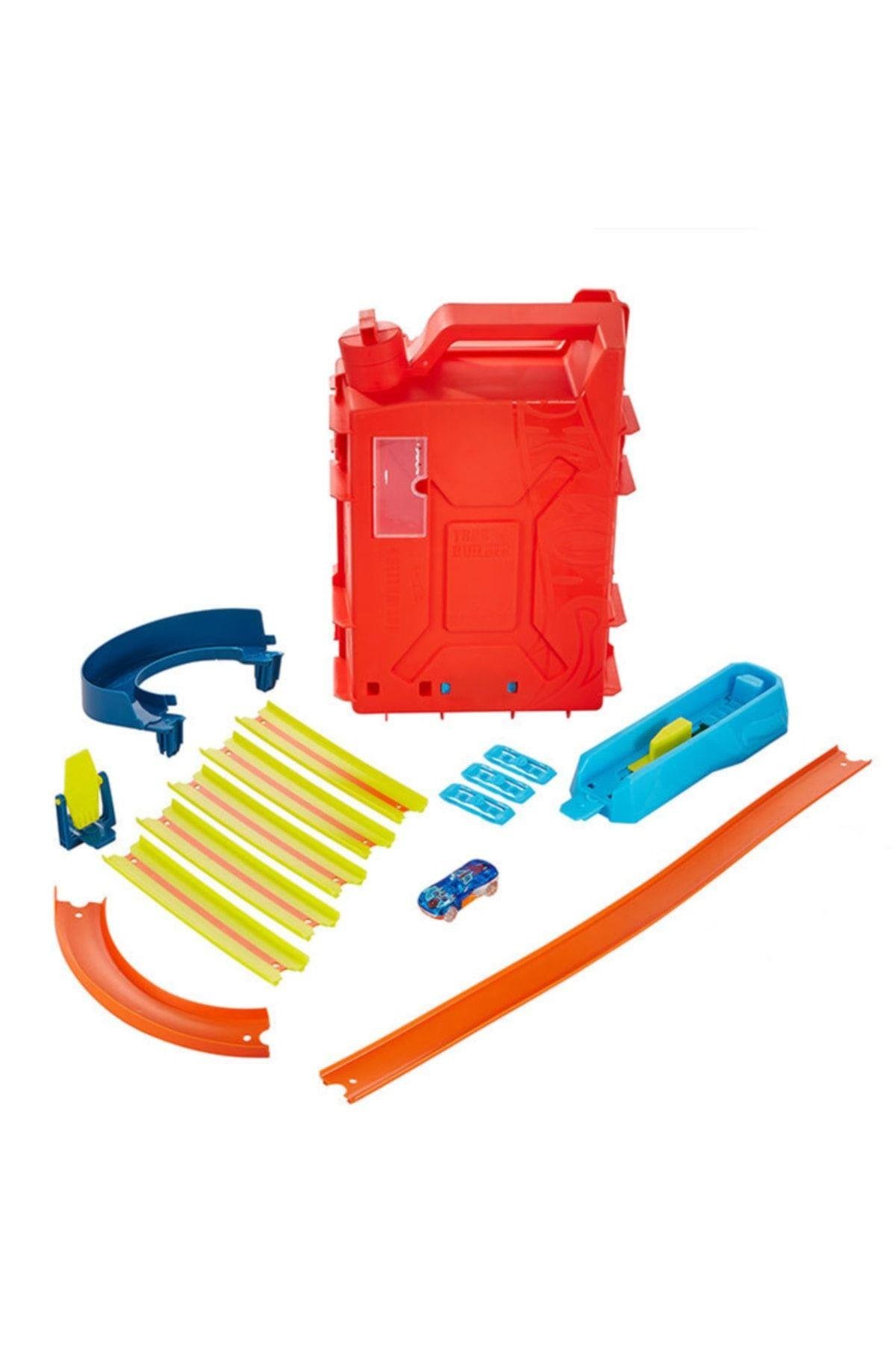 HOT WHEELS Track Builder Benzin Bidonu Akrobasi Seti Hdx78-Araba Garaj ve Setleri