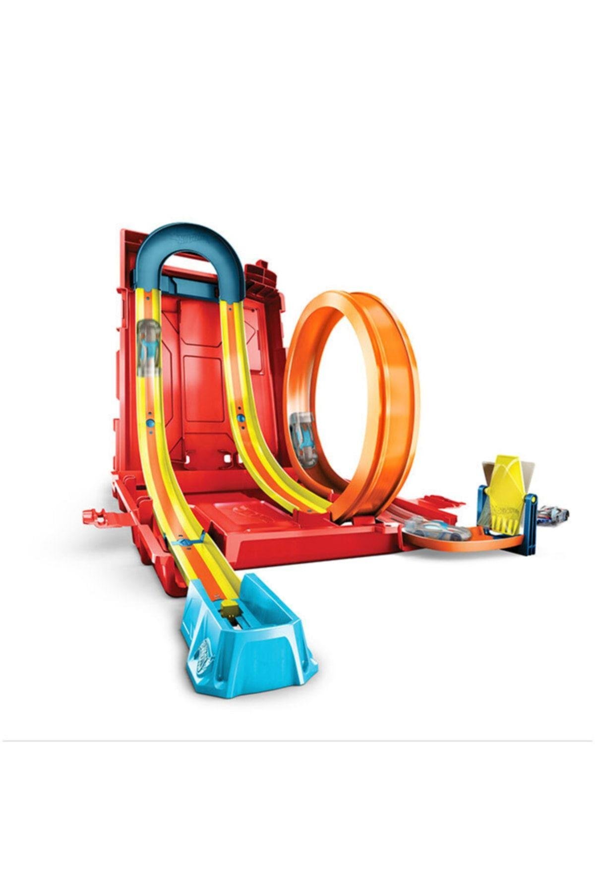 HOT WHEELS Track Builder Benzin Bidonu Akrobasi Seti Hdx78-Araba Garaj ve Setleri