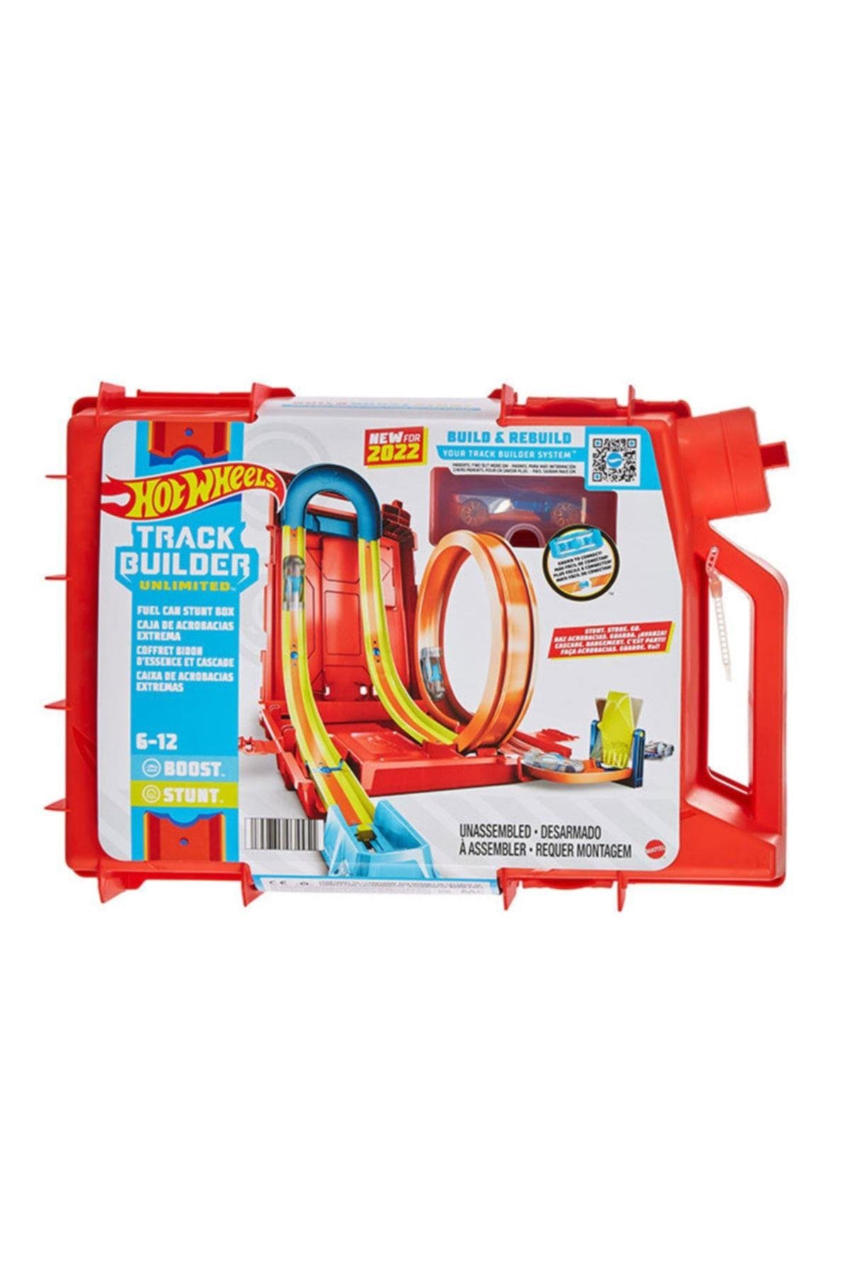 HOT WHEELS Track Builder Benzin Bidonu Akrobasi Seti Hdx78-Araba Garaj ve Setleri