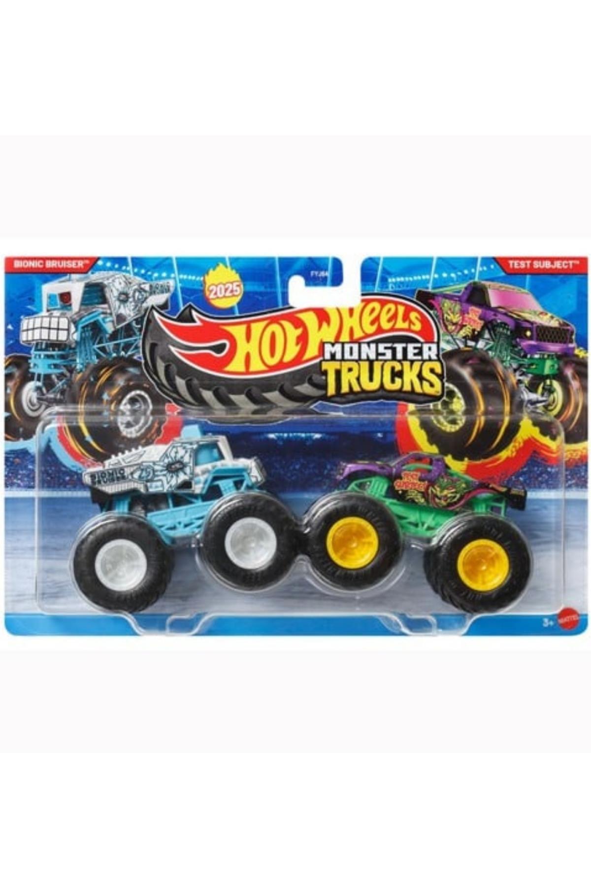 Hotwheels Monster Trucks Güçlü Ikili Arabalar - 1:64 jcc68-Oyuncak Arabalar ve Kamyonlar