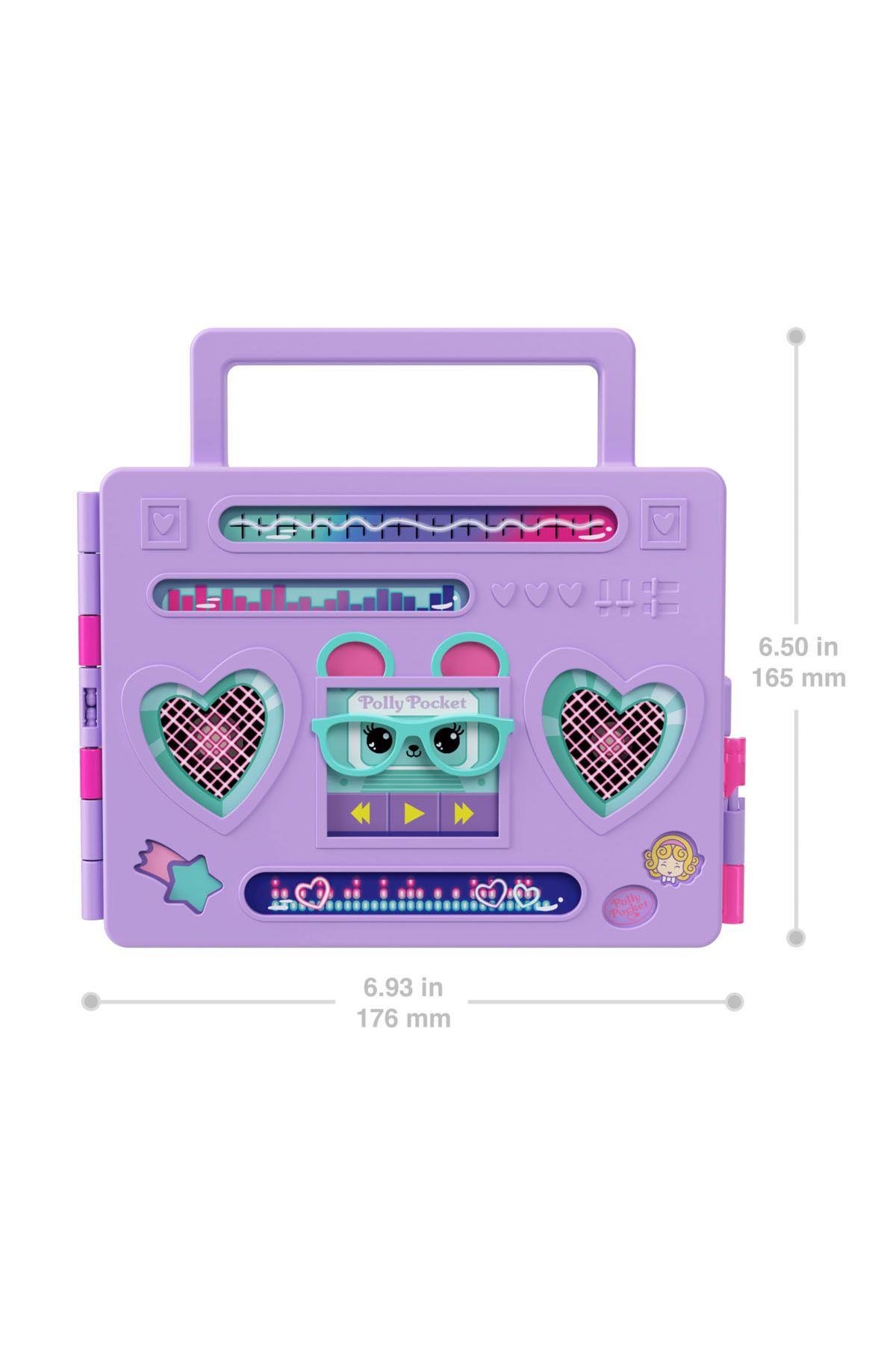 Hrd65 Polly Pocket Radyo Temalı Moda Eğlencesi Oyun Seti-Oyuncak Bebekler
