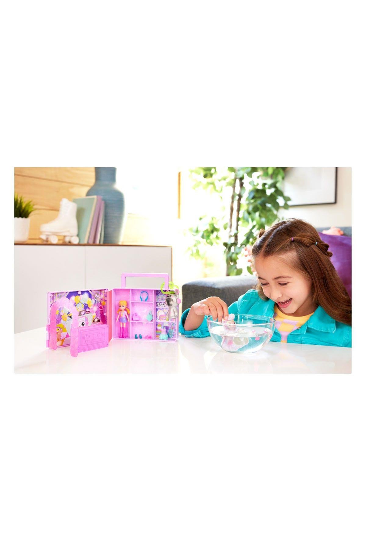 Hrd65 Polly Pocket Radyo Temalı Moda Eğlencesi Oyun Seti-Oyuncak Bebekler