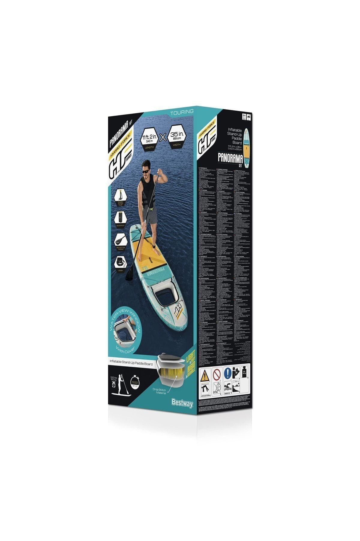 Hydro Force 65363 Panorama Şişme Sup Paddle Board Set 340x89x15 Cm-Deniz ve Havuz Ürünleri