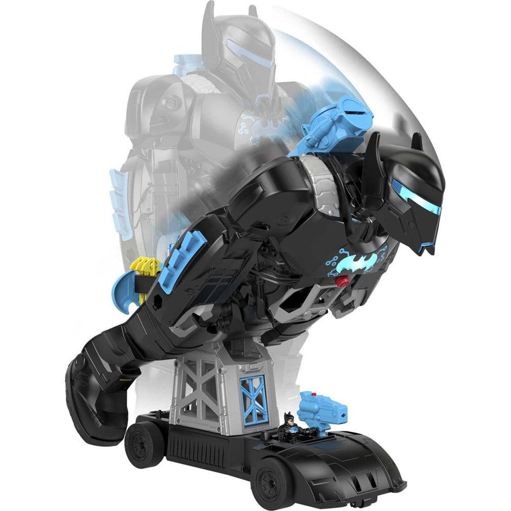 Imaginext Dc Super Friends Bat-Tech Batbot Oyun Seti, 3-8 Yaş Arası Çocuklar İçin GWT23-Karakter Figür