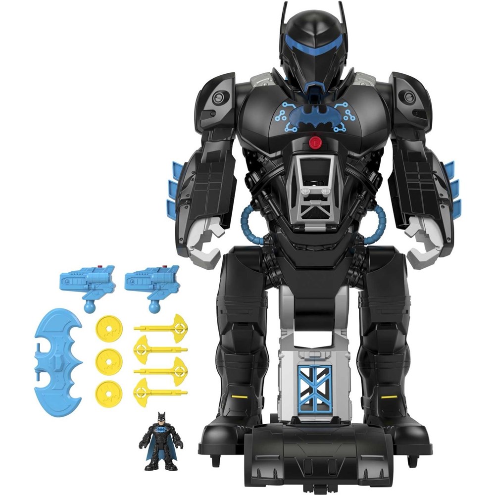Imaginext Dc Super Friends Bat-Tech Batbot Oyun Seti, 3-8 Yaş Arası Çocuklar İçin GWT23-Karakter Figür