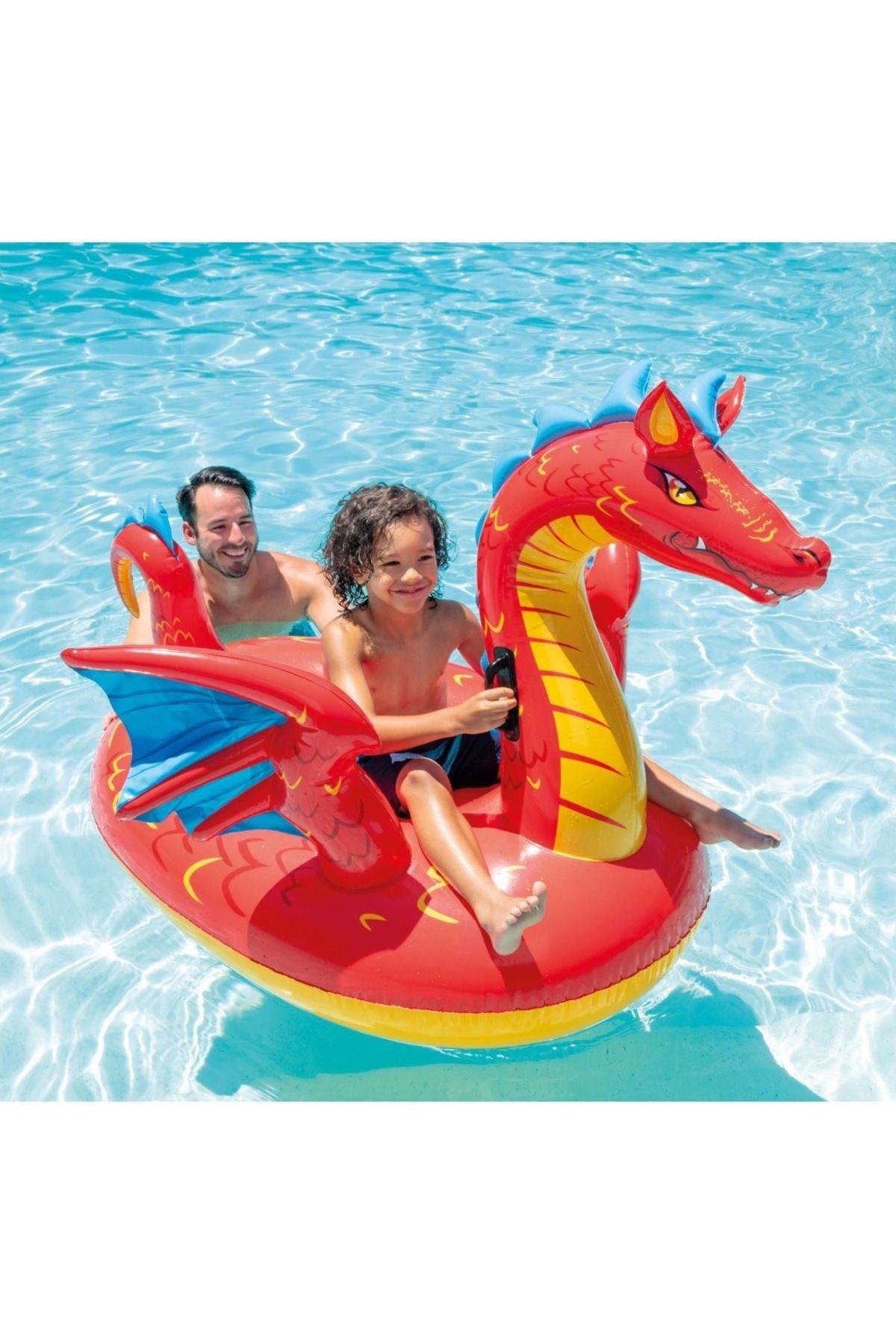 Intex Gizemli Ejderha Binici 198x173 cm 57577-Deniz ve Havuz Ürünleri