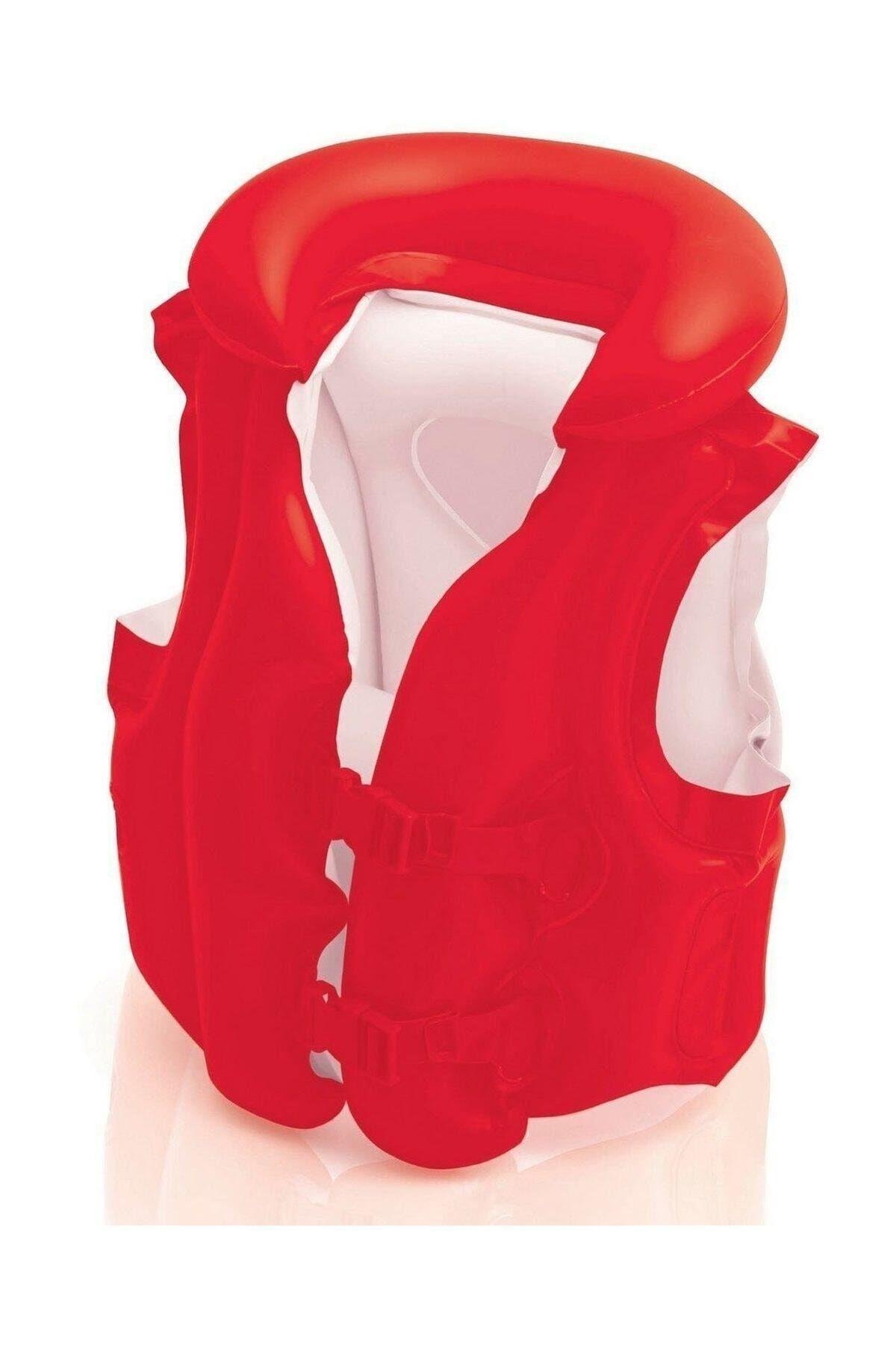 Intex Kırmızı Can Yeleği 50x47 cm 58671-Deniz ve Havuz Ürünleri