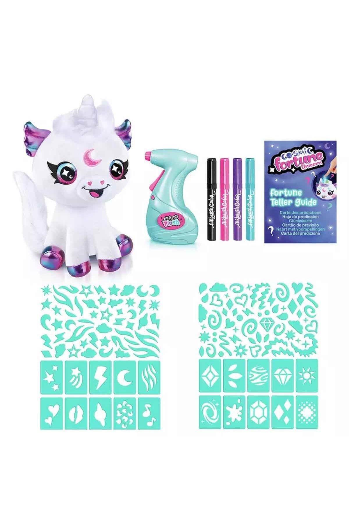 Işıklı Airbrush Peluş Cosmic Unicorn Hobi Seti-Peluş Oyuncaklar