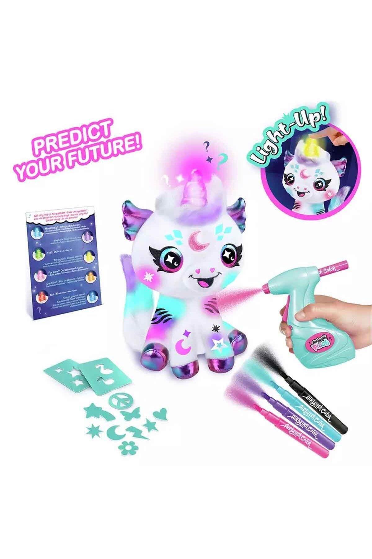 Işıklı Airbrush Peluş Cosmic Unicorn Hobi Seti-Peluş Oyuncaklar
