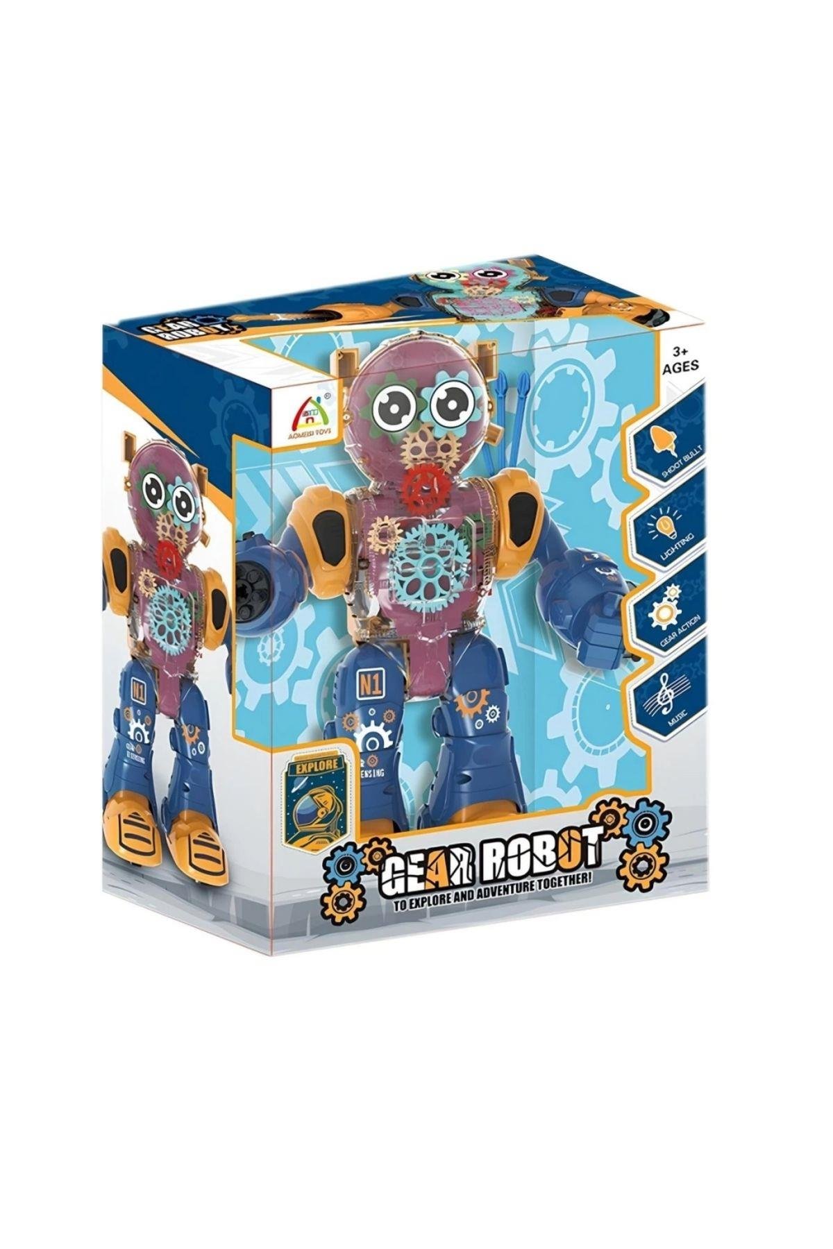 Işıklı ve Müzikli Ok Atan Robot 887-Robotlar