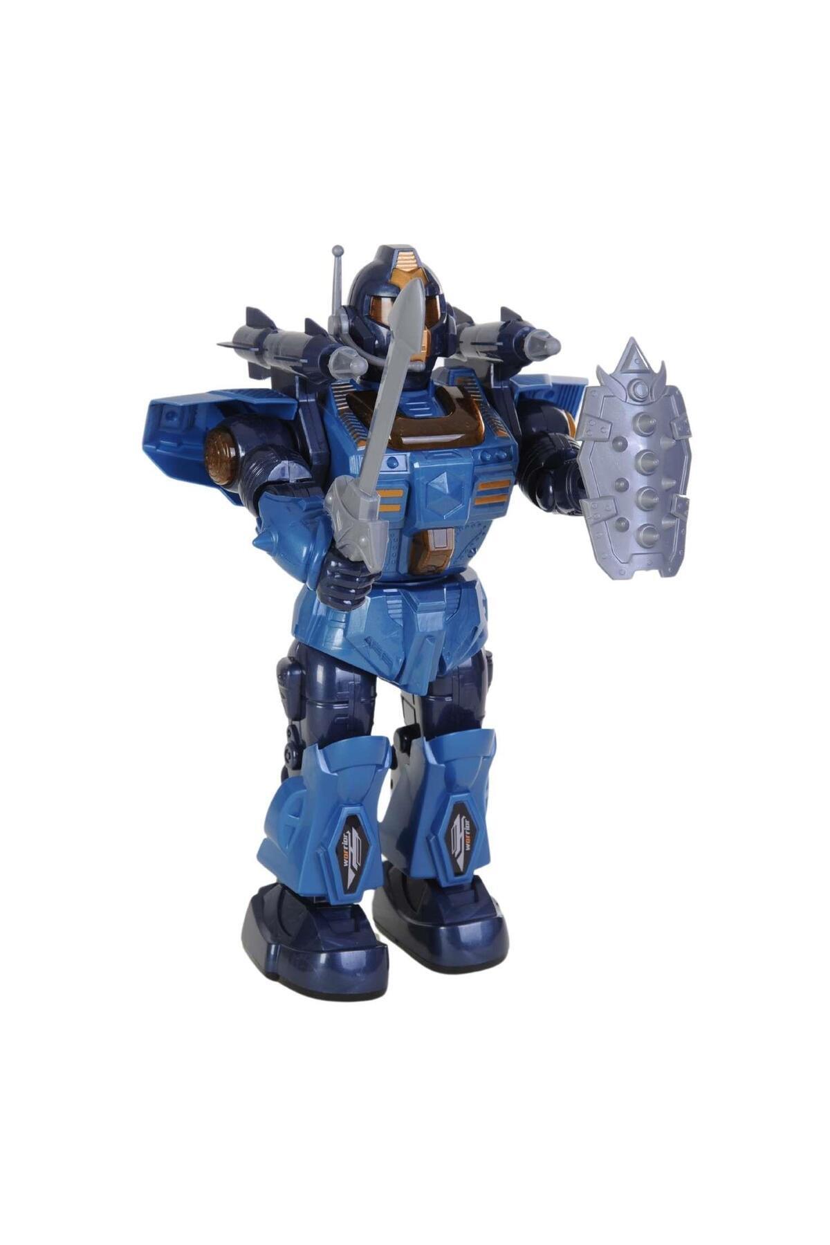 Işıklı ve Müzikli Roket Atan Pilli Savaşçı Robot-Robotlar