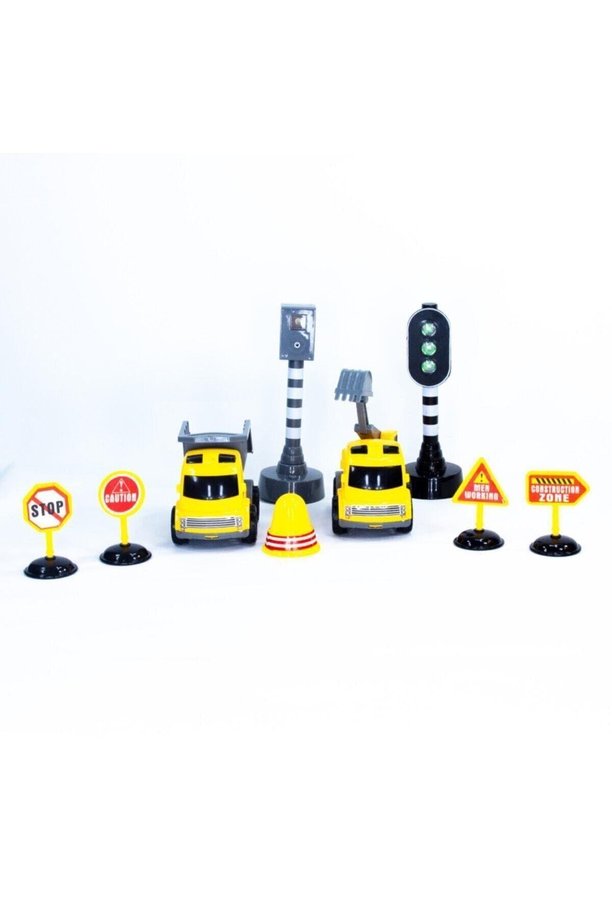 Işıklı Ve Radarlı Oyuncak Eğitici Trafik Set-Araba Garaj ve Setleri