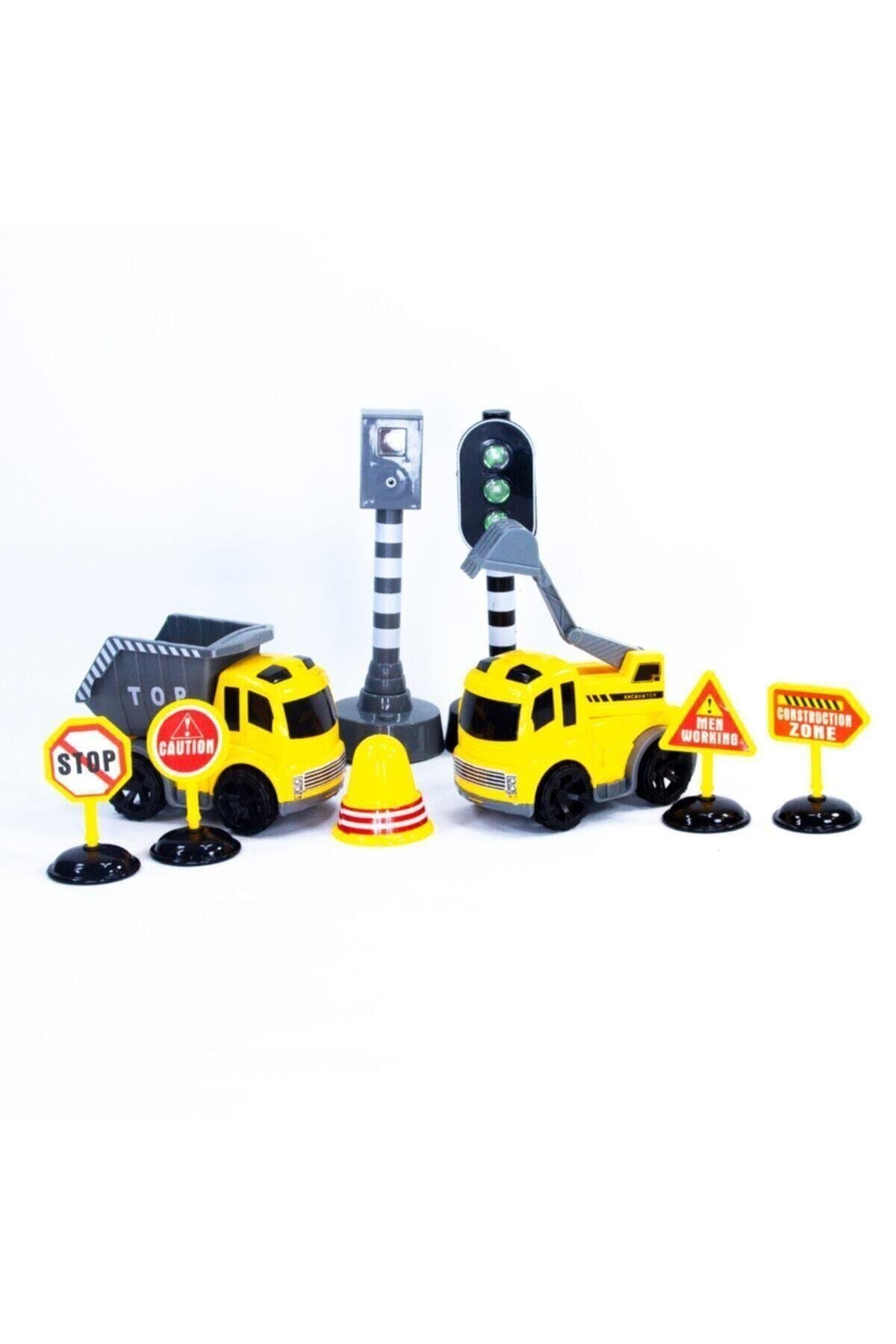 Işıklı Ve Radarlı Oyuncak Eğitici Trafik Set-Araba Garaj ve Setleri