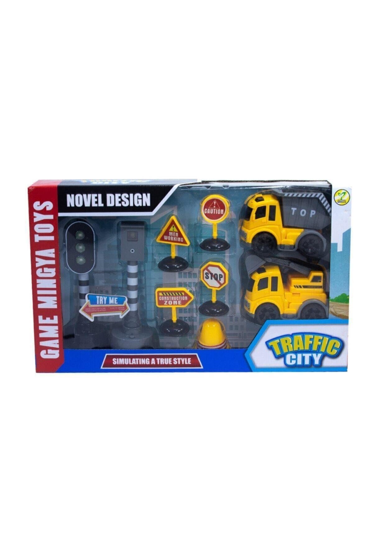 Işıklı Ve Radarlı Oyuncak Eğitici Trafik Set-Araba Garaj ve Setleri