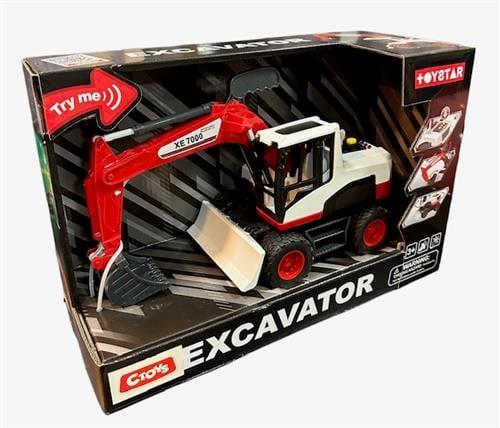 Işıklı ve Sesli Ekskavatör CTOY-666-60P-Maket Araçlar