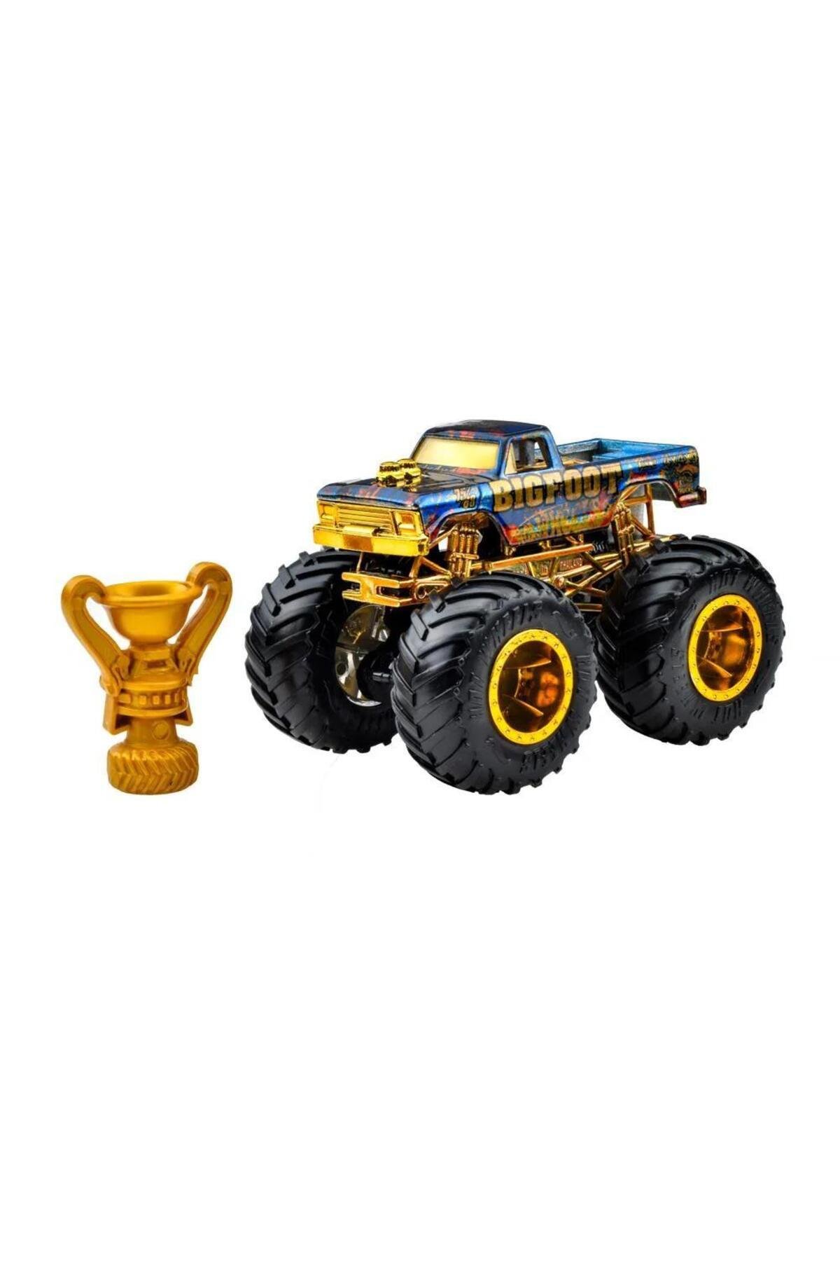 JDV96 Monster Trucks BIG FOOT TROPHY ŞAMPİYONLARI TEKLİ ARABA - BIGFOOT JDV97-Oyuncak Arabalar ve Kamyonlar