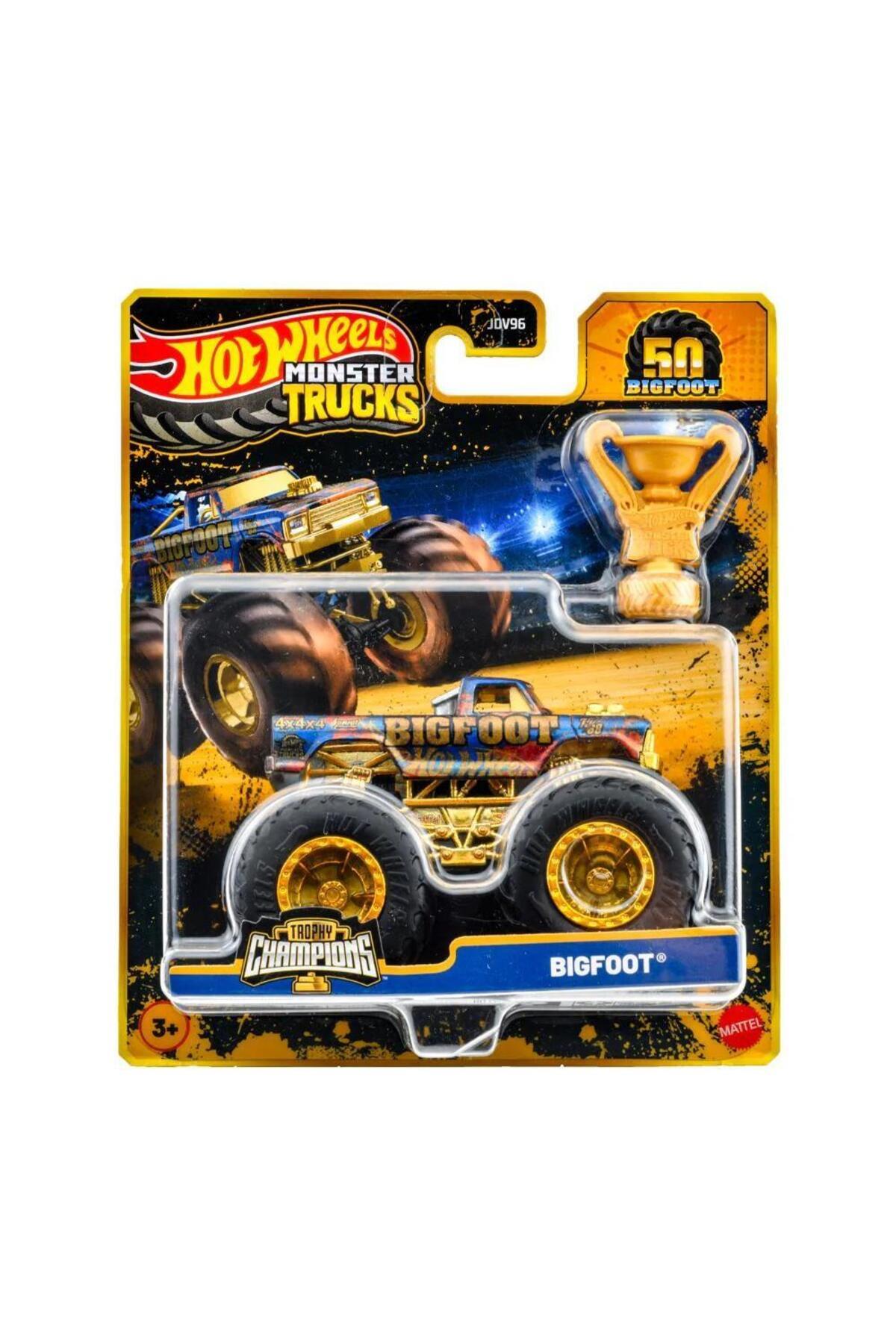 JDV96 Monster Trucks BIG FOOT TROPHY ŞAMPİYONLARI TEKLİ ARABA - BIGFOOT JDV97-Oyuncak Arabalar ve Kamyonlar