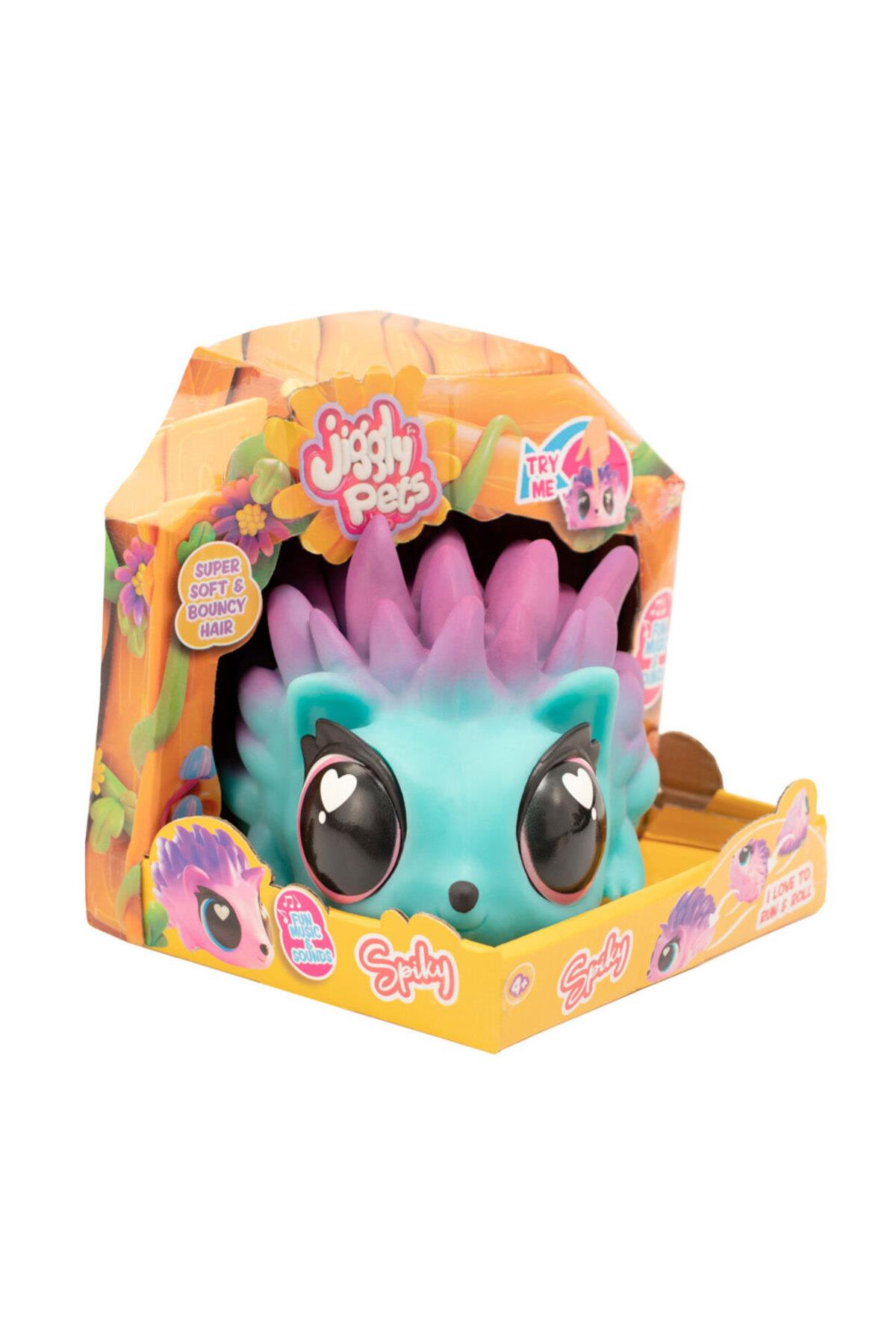 Jiggly Pets Sesli Mavi Kirpi JP015-BL-Hayvan Figürleri