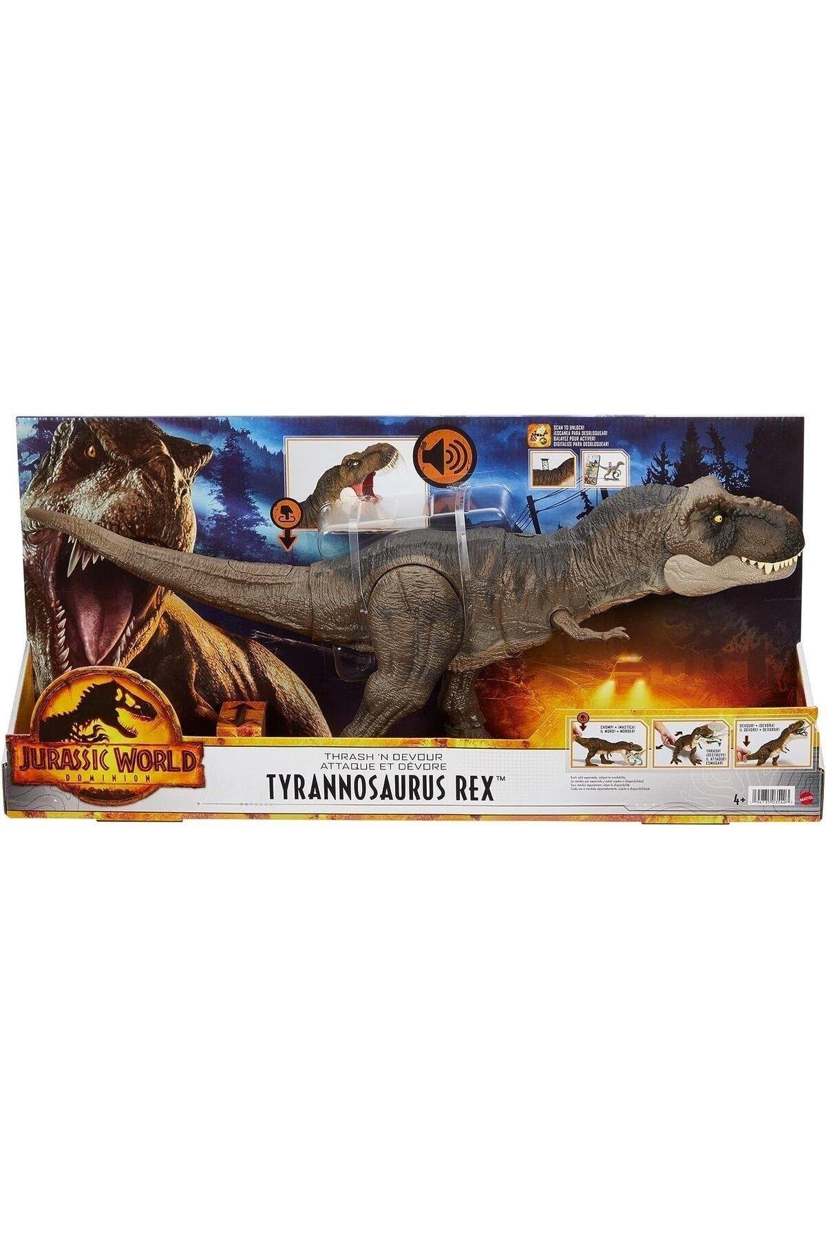 JURASSIC WORLD Jurassic World Güçlü Isırıklar Dinozor Figürü, Hdy55-Hayvan Figürleri
