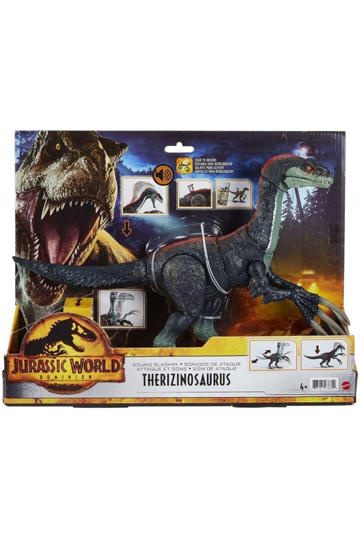 JURASSIC WORLD Jurassic World Sesli Escapist Dinozor Therizinosaurus Figürü Gwd65-Hayvan Figürleri