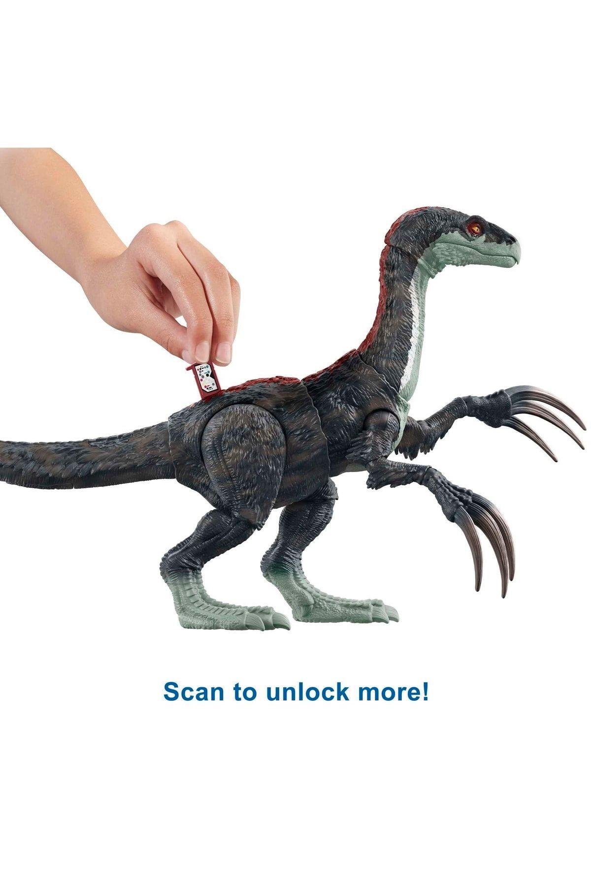 JURASSIC WORLD Jurassic World Sesli Escapist Dinozor Therizinosaurus Figürü Gwd65-Hayvan Figürleri