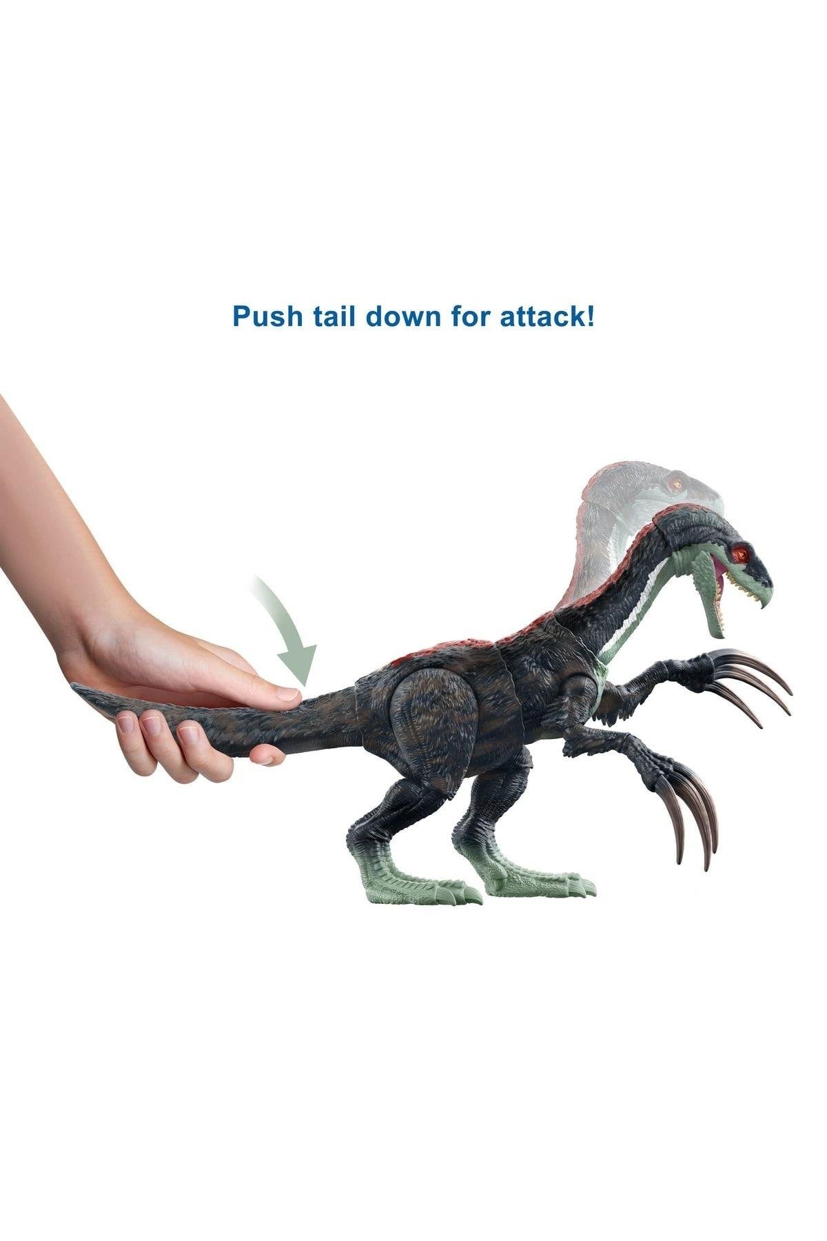 JURASSIC WORLD Jurassic World Sesli Escapist Dinozor Therizinosaurus Figürü Gwd65-Hayvan Figürleri