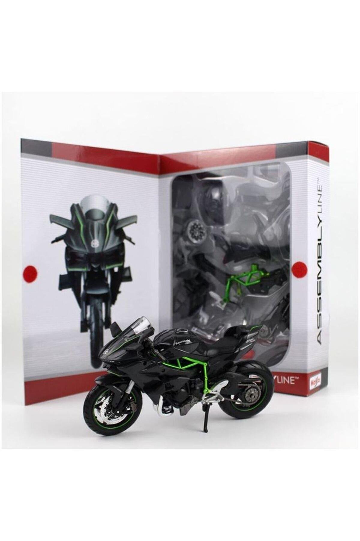 Kawasaki Ninja H2r Model Kit Motosiklet 1/12 39198-Maket Araçlar