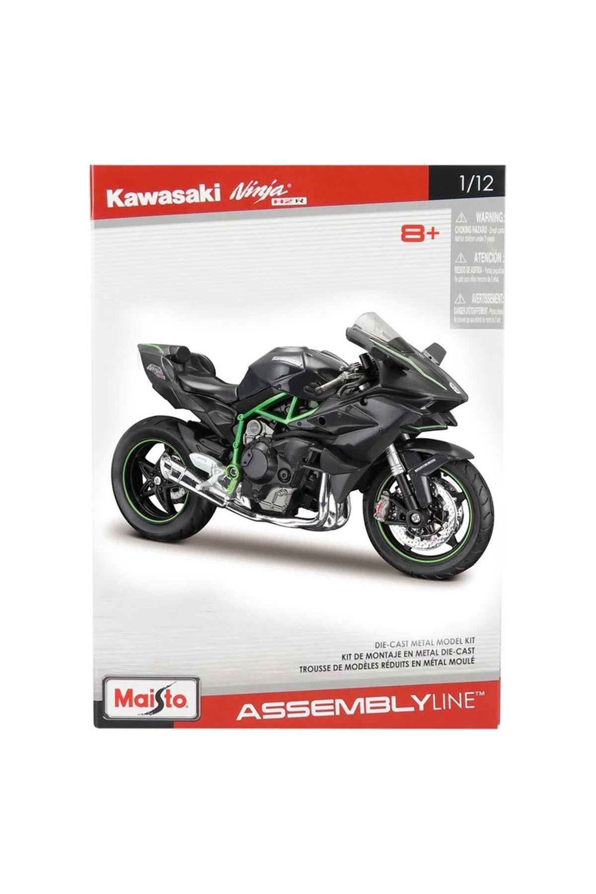 Kawasaki Ninja H2r Model Kit Motosiklet 1/12 39198-Maket Araçlar