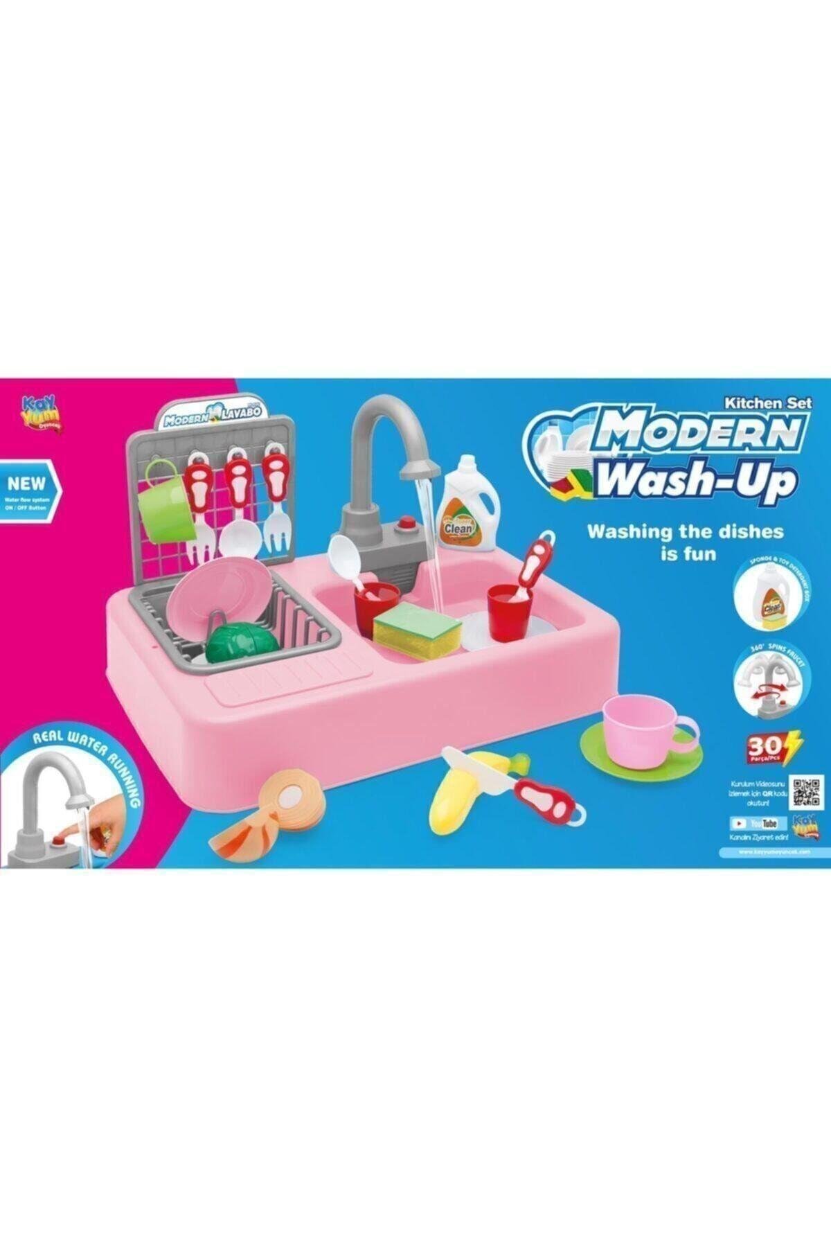 Kayyum Oyuncak Modern Lavabo Su Çeşme Oyuncak Gezegen Oyuncak Pembe-Kız Rol Oyuncakları