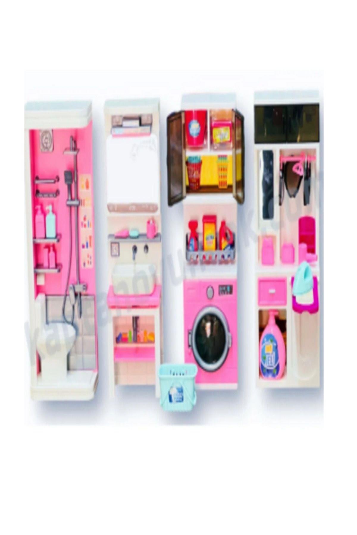 Kutuda 4'lü Yeni Banyo Seti 02386-Kız Rol Oyuncakları
