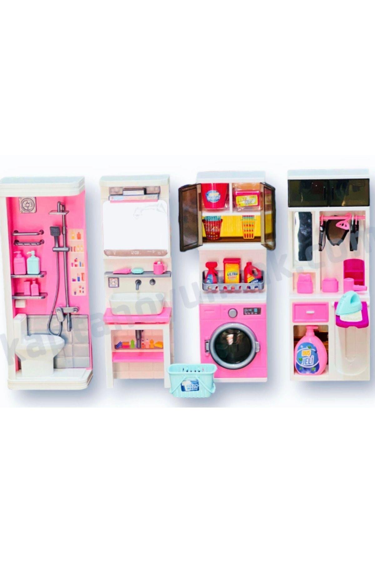 Kutuda 4'lü Yeni Banyo Seti 02386-Kız Rol Oyuncakları