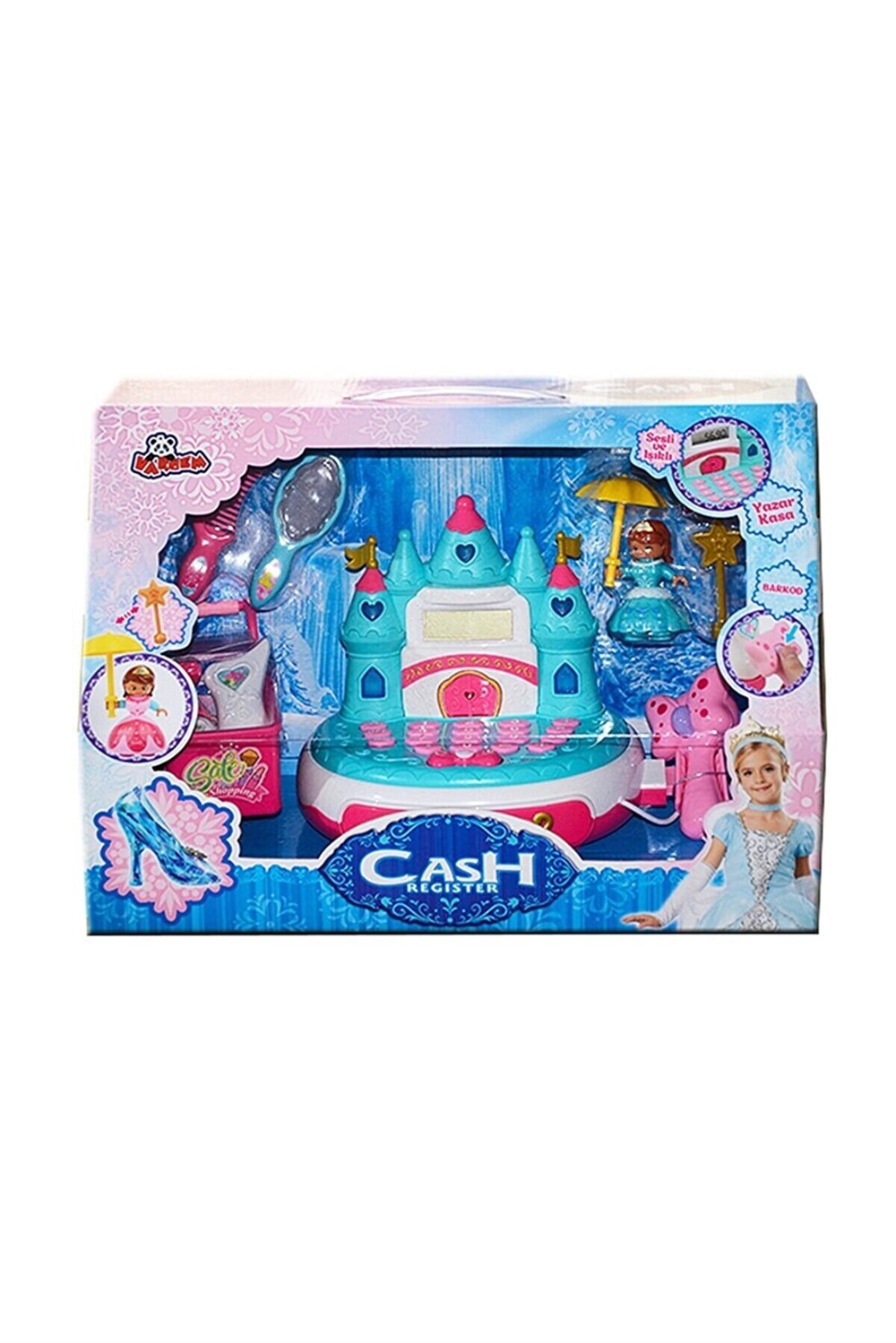 Kutulu Süpermarket Kale Yazar Kasa-Kız Rol Oyuncakları