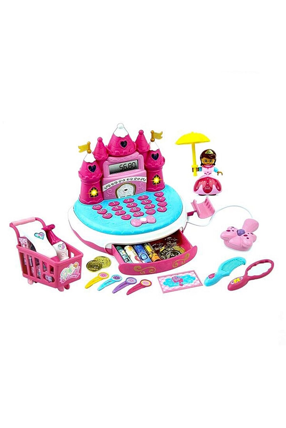 Kutulu Süpermarket Kale Yazar Kasa-Kız Rol Oyuncakları