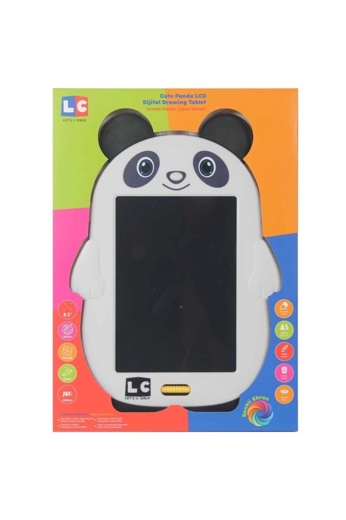 Lc Sevimli Panda Çizim Tableti 22 cm-Eğitici Oyuncaklar