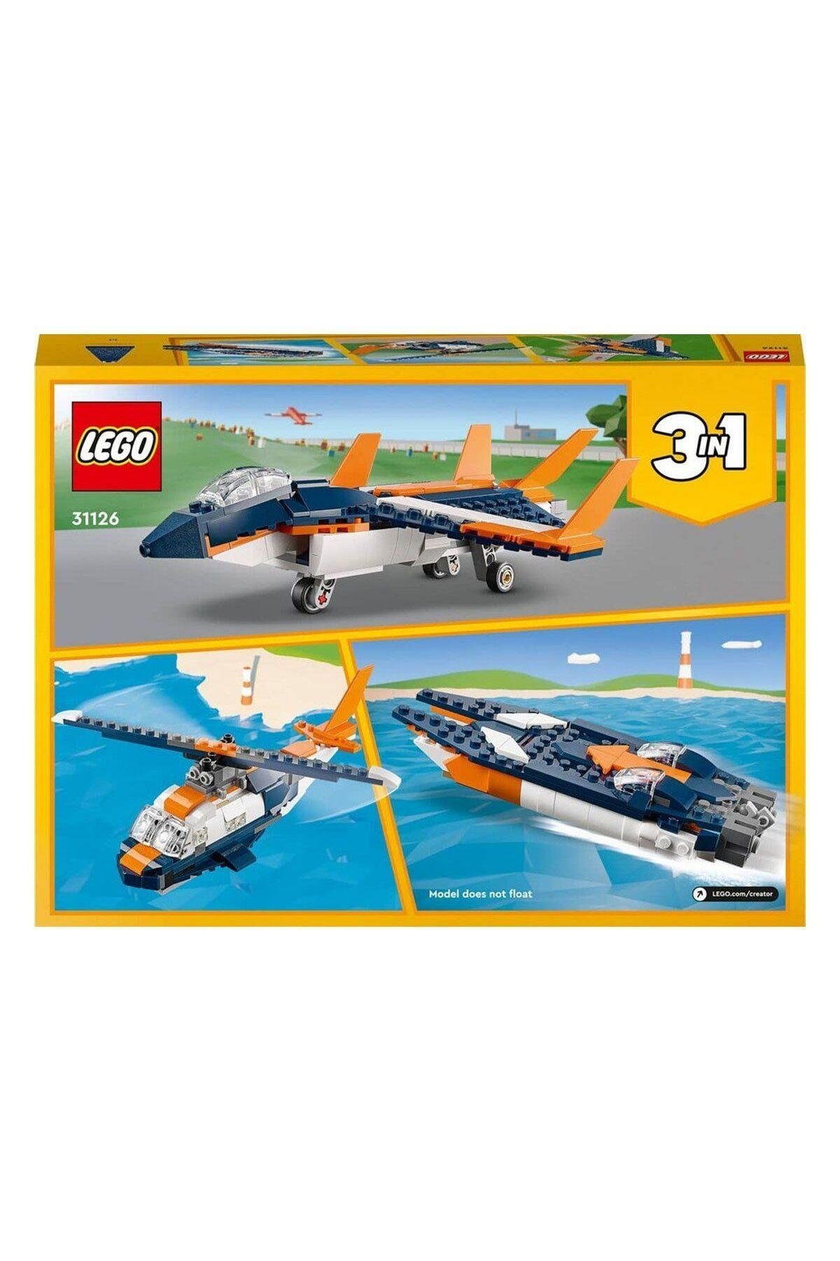 LEGO 31126 Creator Süpersonik Jet 3ü1 Arada, 210 Parça 7 Yaş-Lego