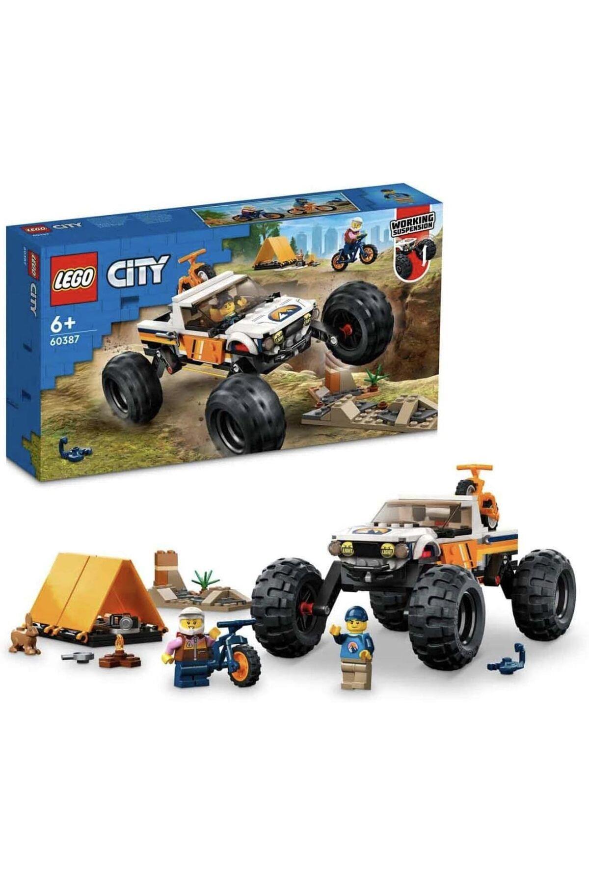 LEGO ® City 4x4 Arazi Aracı Maceraları 60387 - 6 Yaş ve Üzeri Çocuklar için Yapım Seti (252 Parça)-Lego