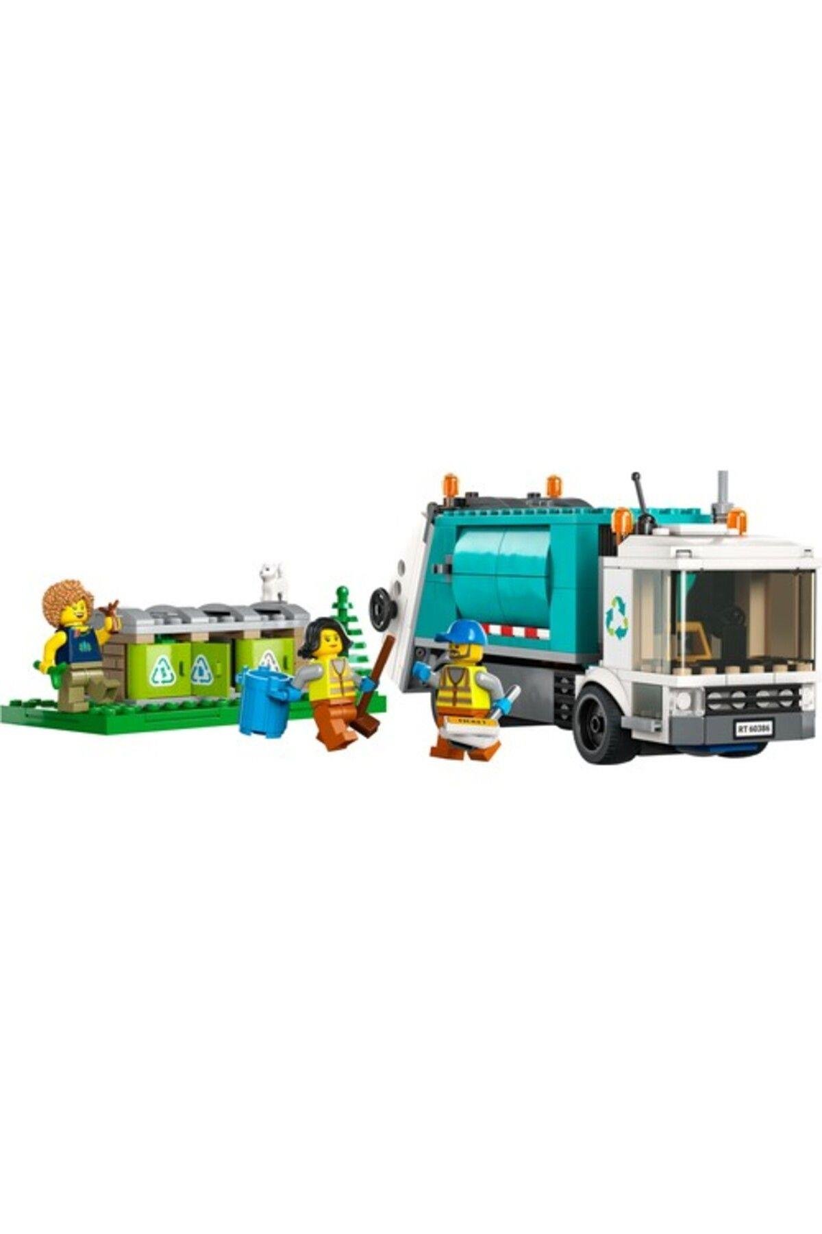LEGO ® City Geri Dönüşüm Kamyonu 60386 - 5 Yaş ve Üzeri Çocuklar için Oyuncak Yapım Seti (261 Parça)-Lego