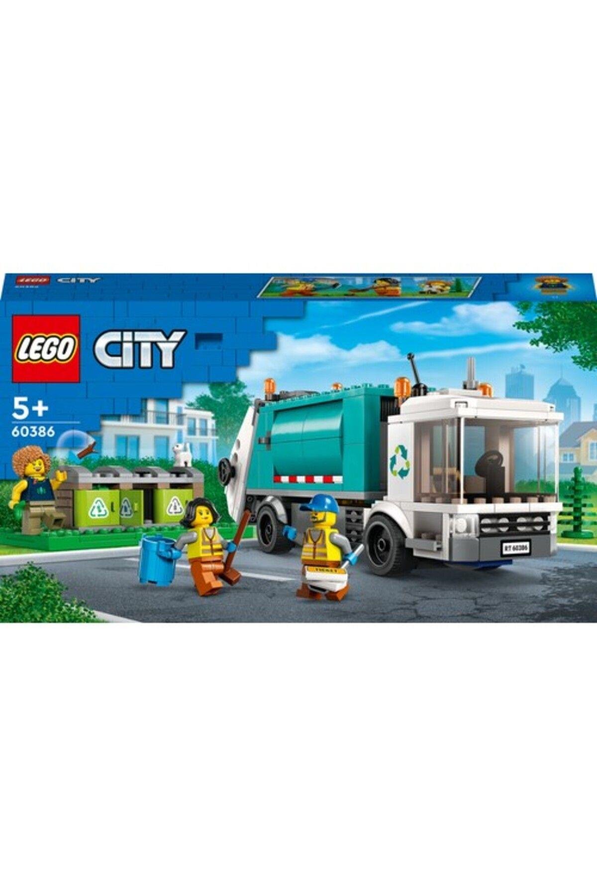 LEGO ® City Geri Dönüşüm Kamyonu 60386 - 5 Yaş ve Üzeri Çocuklar için Oyuncak Yapım Seti (261 Parça)-Lego