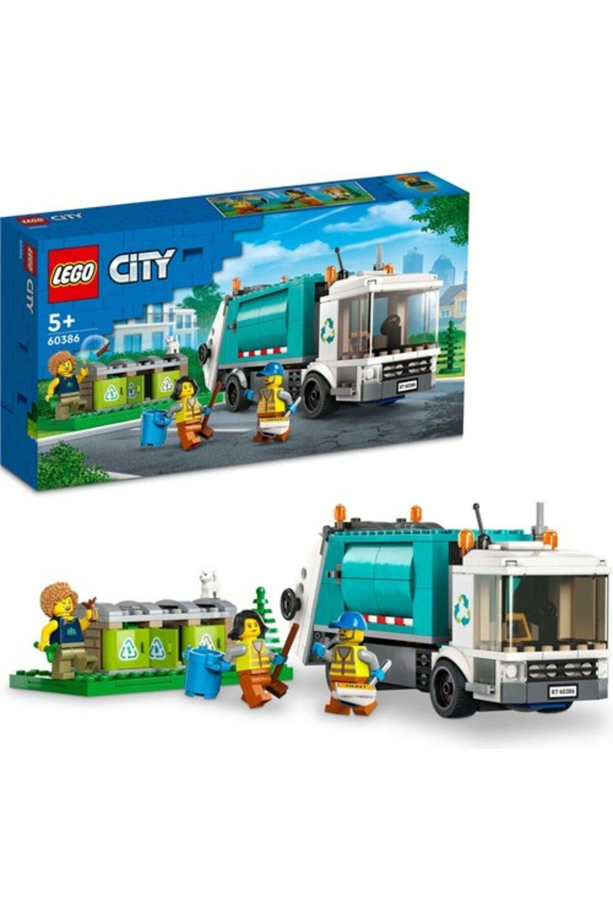 LEGO ® City Geri Dönüşüm Kamyonu 60386 - 5 Yaş ve Üzeri Çocuklar için Oyuncak Yapım Seti (261 Parça)-Lego
