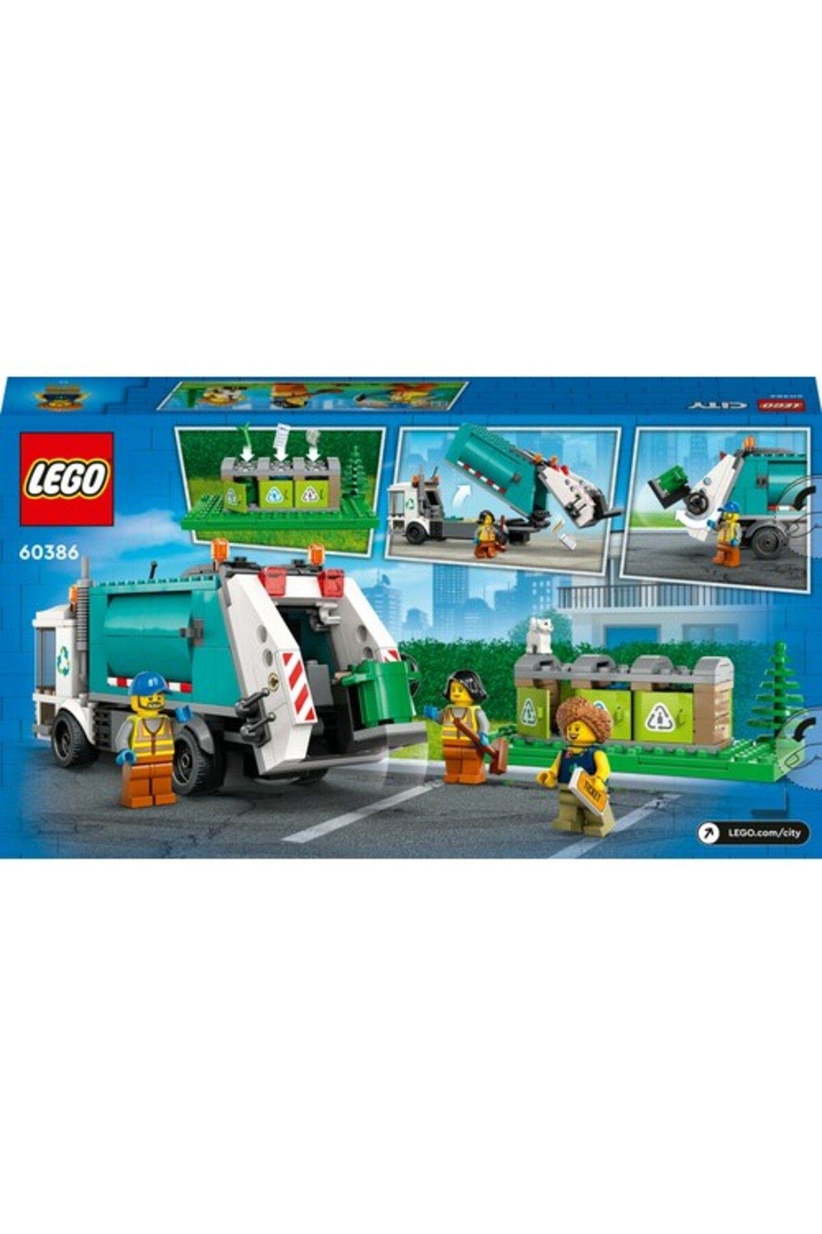 LEGO ® City Geri Dönüşüm Kamyonu 60386 - 5 Yaş ve Üzeri Çocuklar için Oyuncak Yapım Seti (261 Parça)-Lego