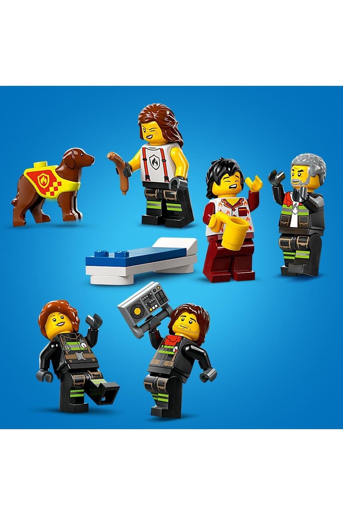 LEGO ® City İtfaiye Kamyonlu İtfaiye Merkezi 60414 -  Yaratıcı Oyuncak Yapım Seti (843 Parça)-Lego