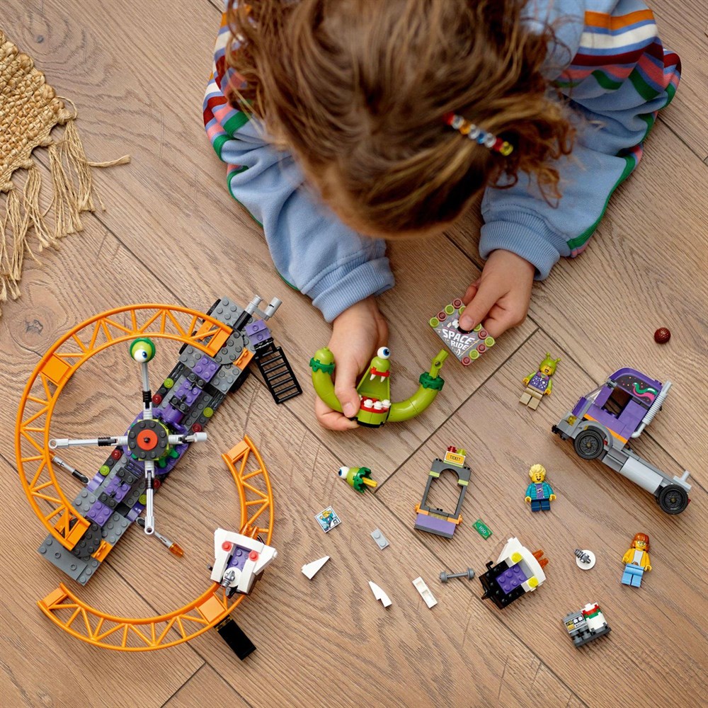 Lego City Lunapark Uzay Oyuncağı Kamyonu 60313-Lego