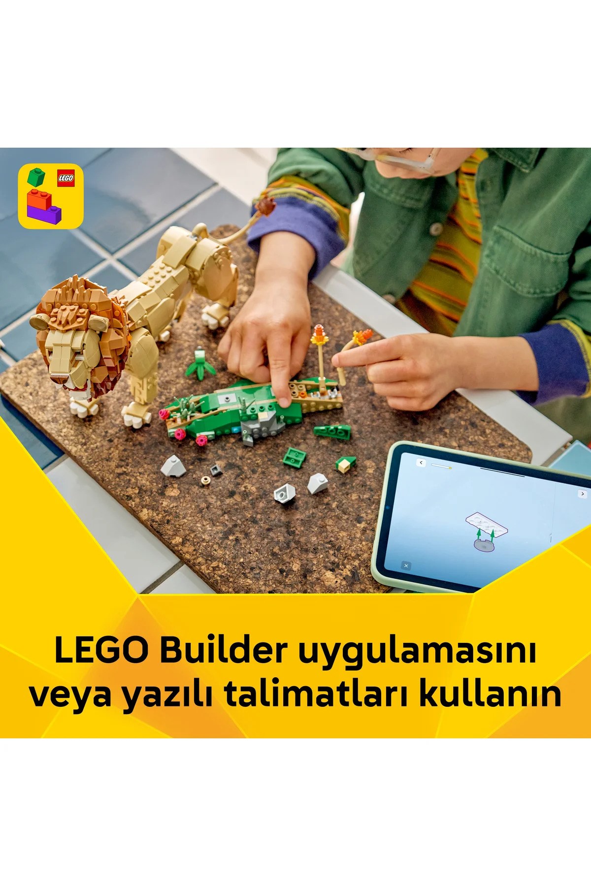 LEGO Creator 3’ü 1 Arada Vahşi Hayvanlar: Görkemli Aslan 31386-Lego
