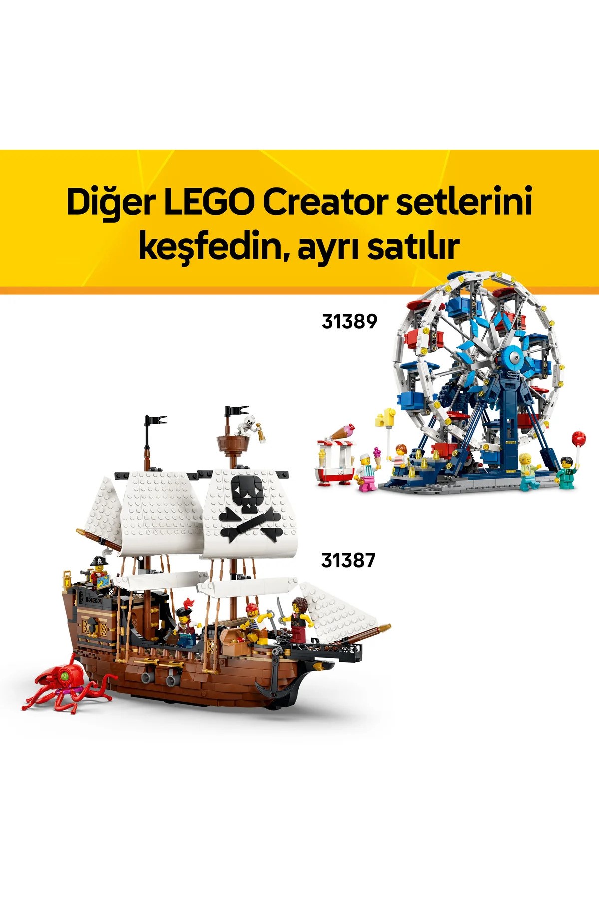 LEGO Creator 3’ü 1 Arada Vahşi Hayvanlar: Görkemli Aslan 31386-Lego